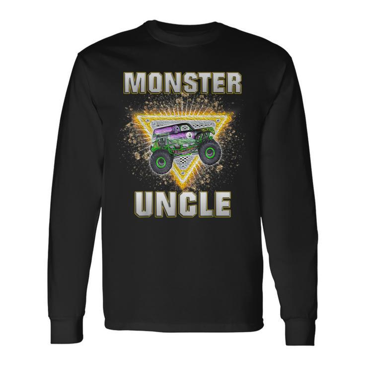 Monster Truck Uncle Monster Truck Are My Jam Truck Lovers Long Sleeve T-Shirt Gifts ideas