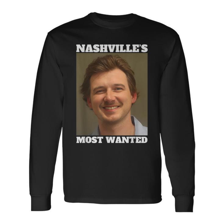 Morgan Hot Nashville's Most Wanted 2024 Shot Photo Long Sleeve T-Shirt