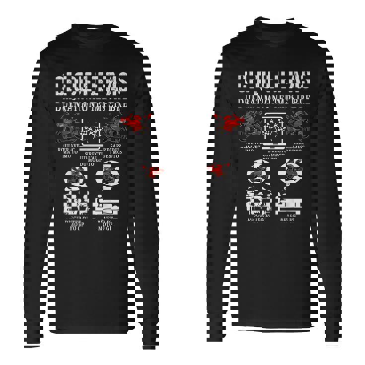 Moto Gp Ce Que Je Fais Moto Gp Courses Motard Humour T-shirt à manches longues