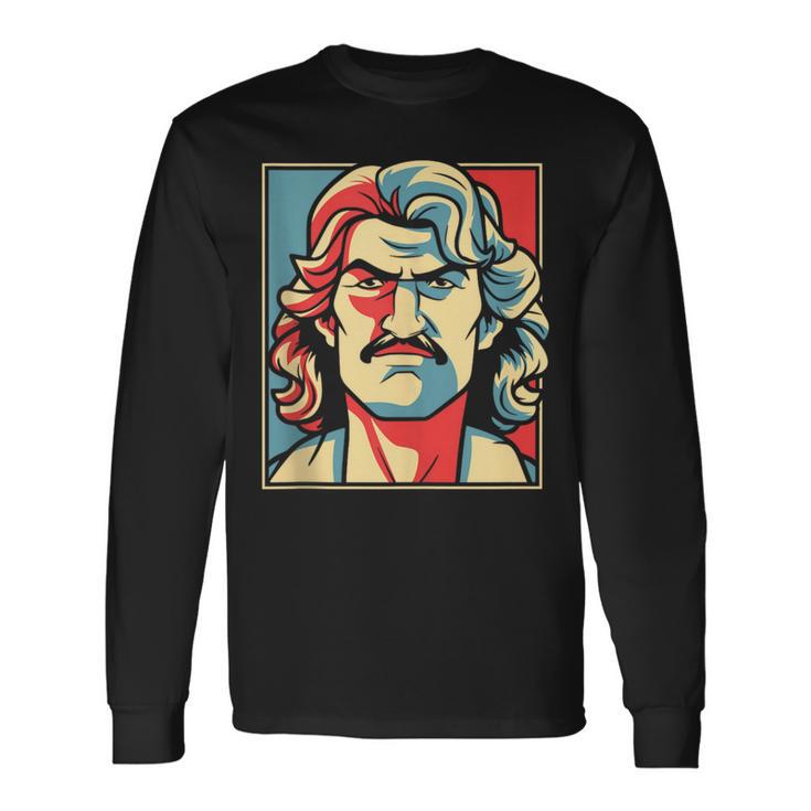 Mullet Poster Redneck Pride Mullet Long Sleeve T-Shirt