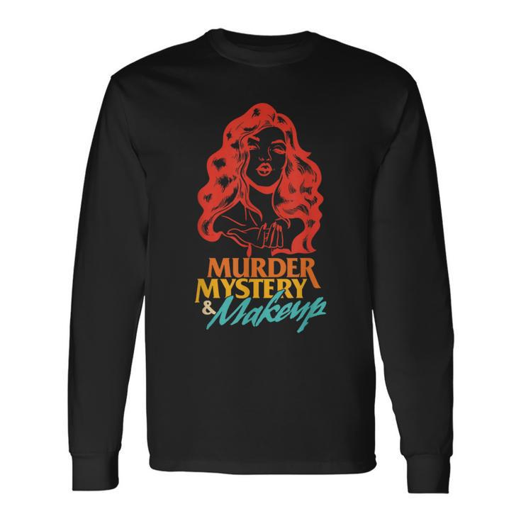 Murder Mystery And Makeup Vintage Long Sleeve T-Shirt