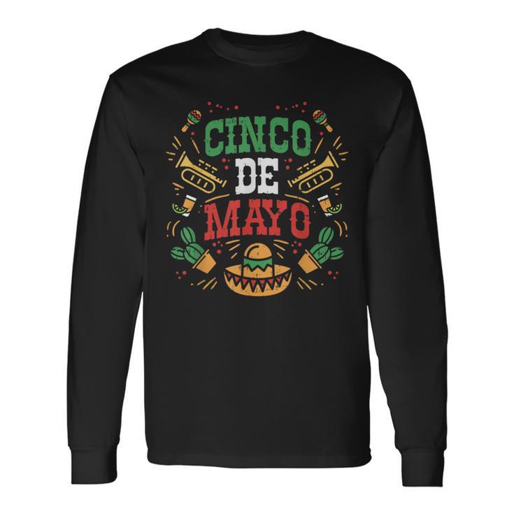 Music Festival Party Mexican Cinco De Mayo 2020 Long Sleeve T-Shirt