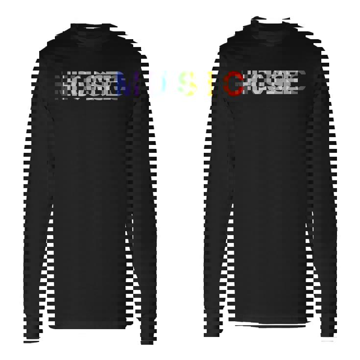 Música House Edm Rave Dj Electro Deep House Lover Camiseta de manga larga