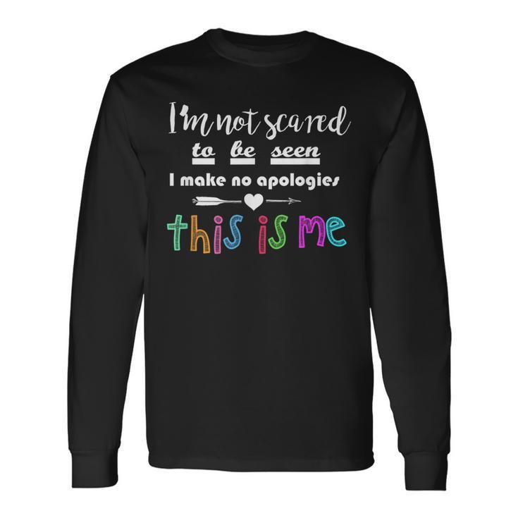 This Is Me Musical Theatre Performer Broadway Fan Long Sleeve T-Shirt