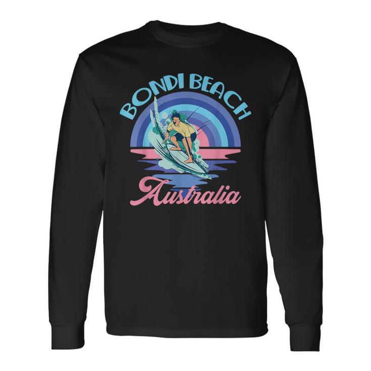 Nächste Welle Auf Australien Bondi Beach Surfen Urlaub Sommer Langarmshirts Geschenkideen