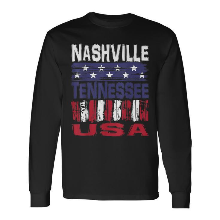 Nashville Tennessee Usa Long Sleeve T-Shirt