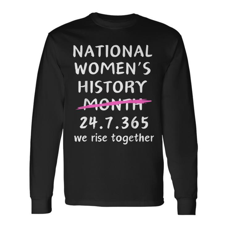 National Women's History Month 2024 247365 Nice Long Sleeve T-Shirt