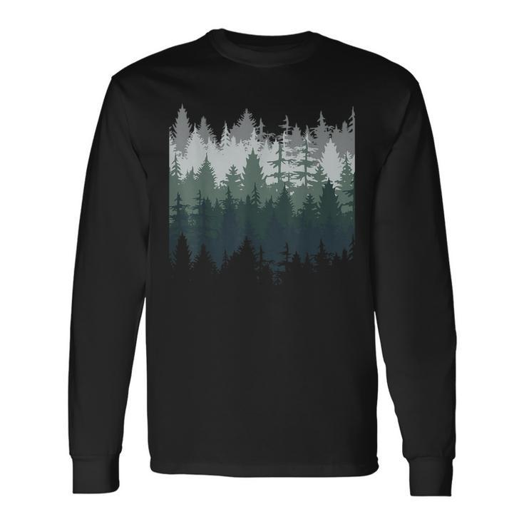 Nature Trees And Forest Long Sleeve T-Shirt