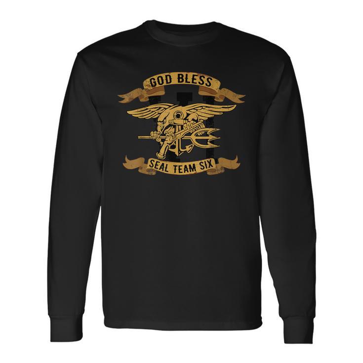 Navy Seal T God Bless Seal Team Six Long Sleeve T-Shirt