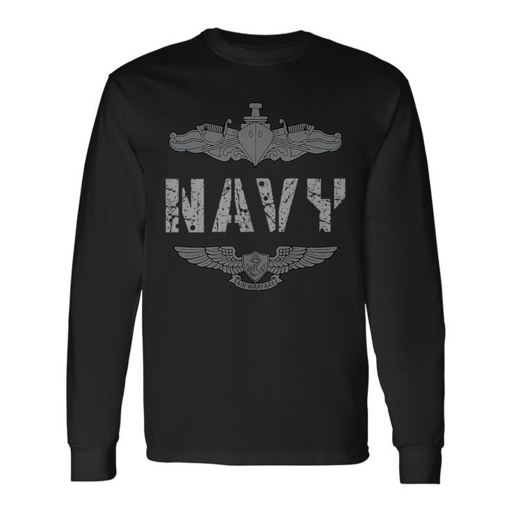 Navy Surface And Air Warfare Long Sleeve T-Shirt