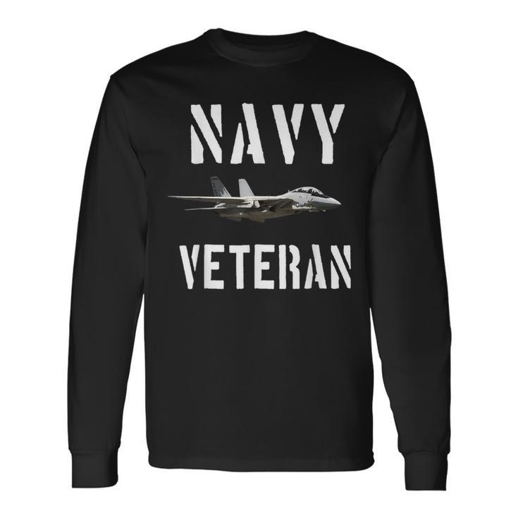 Navy Veteran F14 Tomcat Long Sleeve T-Shirt