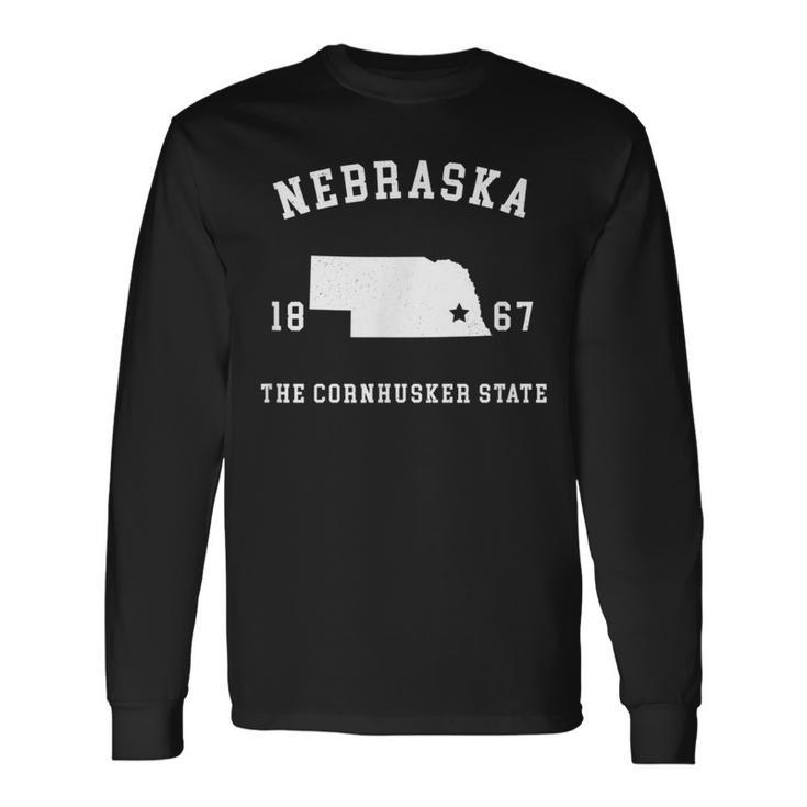 Nebraska Cornhusker State Vintage T Long Sleeve T-Shirt