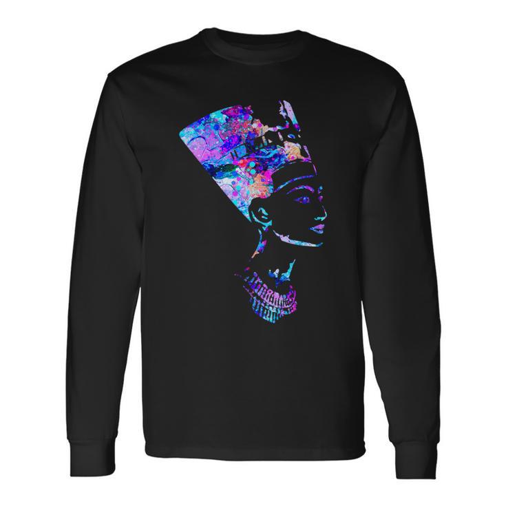 Nefertiti Egyptian Queen Long Sleeve T-Shirt