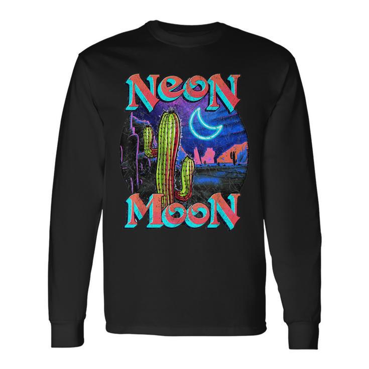 Neon Moon Retro Western Long Sleeve T-Shirt