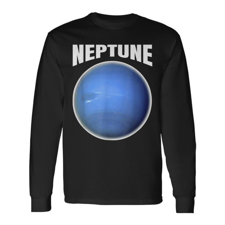 Neptune Solar System Planet Long Sleeve T-Shirt