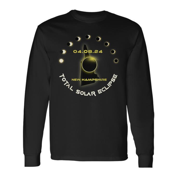 New Hampshire Solar Eclipse 2024 Watch Party Total Eclipse Long Sleeve T-Shirt Gifts ideas