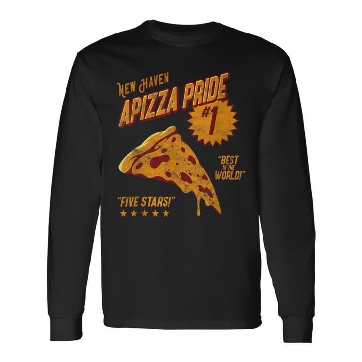 New Haven Apizza Pride Pizza Lover For Foodies Long Sleeve T-Shirt