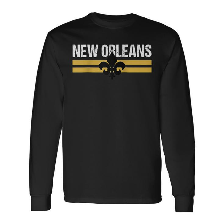 New Orleans Fleur-De-Lis 'Fleur-De-Lys Lily Icon New Orlean Long Sleeve T-Shirt
