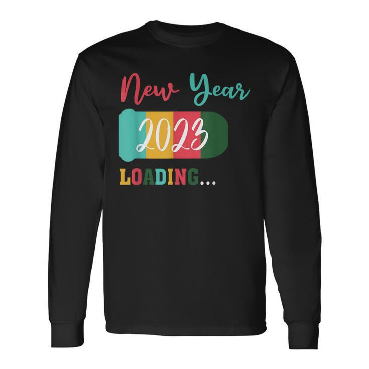 New Year 2023 Loading Apparel Long Sleeve T-Shirt Gifts ideas