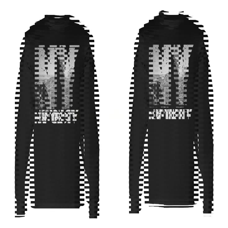 New York City Nyc Ny America Queen's Skyline City Long Sleeve T-Shirt Gifts ideas