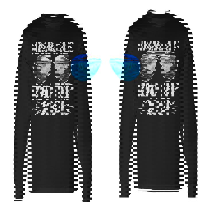 Niagara Falls Road Trip 2024 Sunglasses Family Vacation Long Sleeve T-Shirt