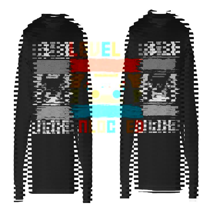 Nivel 6 Desbloqueado 6º Cumpleaños Gamer Regalos 6 Años Regalo Camiseta de manga larga