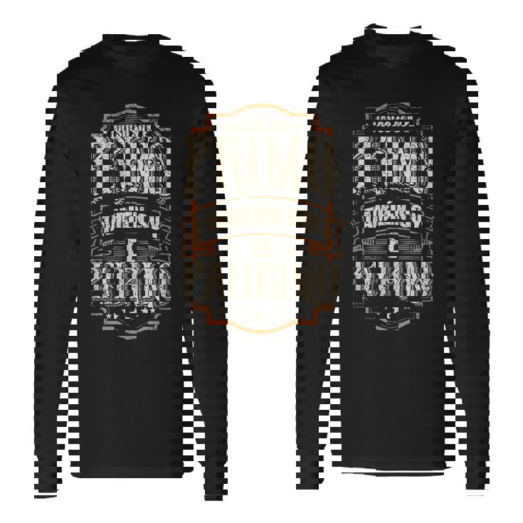 No Soy Solo El Primo Soy También El Padrino Camiseta de manga larga
