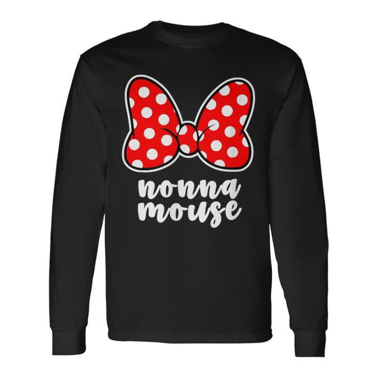 Nonna Mouse Family Vacation Bow Long Sleeve T-Shirt