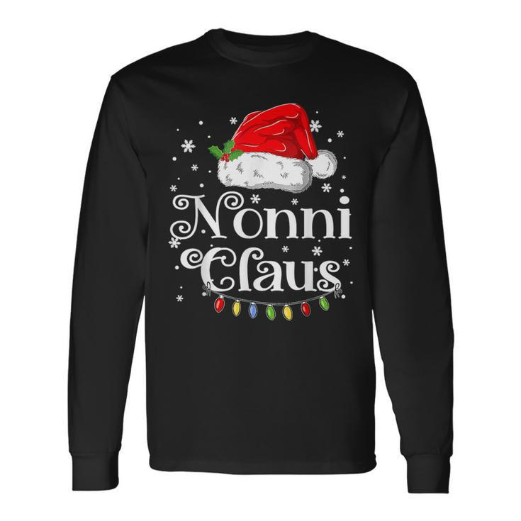 Nonni Claus Christmas 2023 Family Xmas Long Sleeve T-Shirt