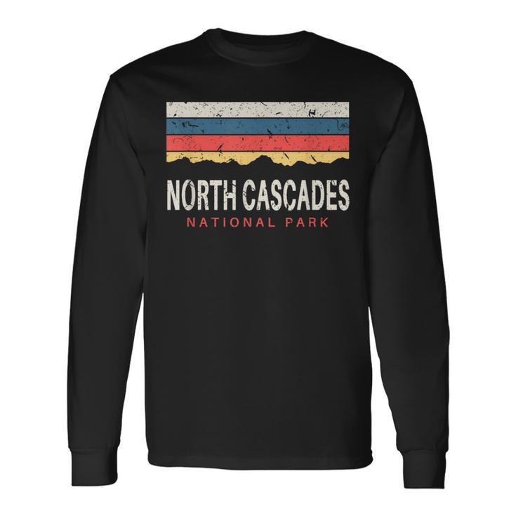 North Cascades National Park T Vintage Washington Long Sleeve T-Shirt