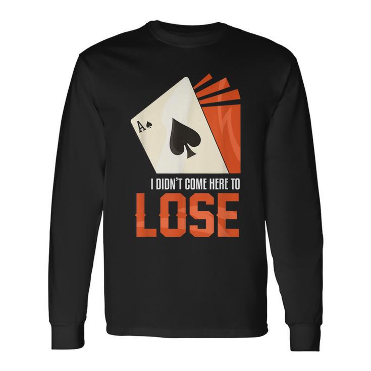 Ace Of Spades Costume Playing Card Costume Ace Spade Long Sleeve T