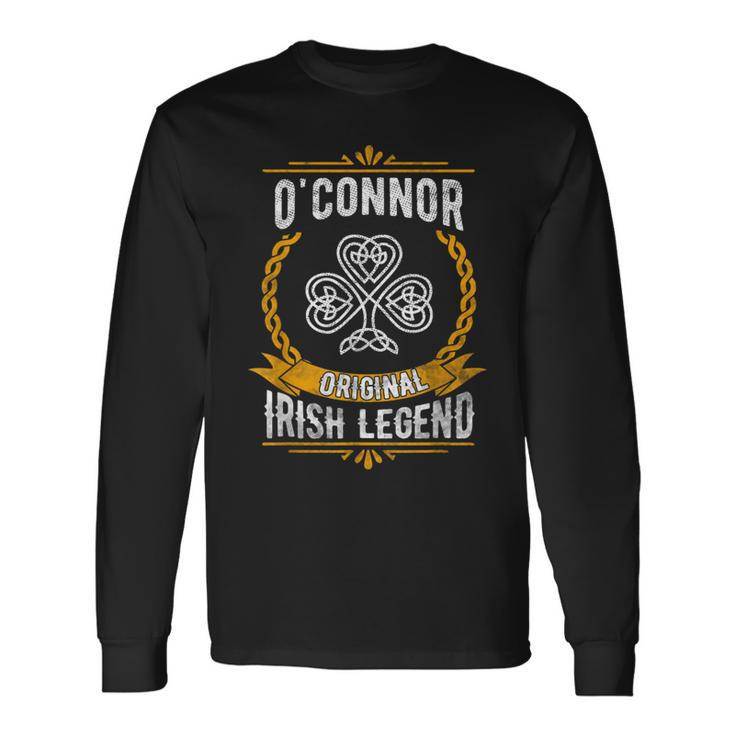 O'connor Irish Name Vintage Ireland Family Surname Long Sleeve T-Shirt