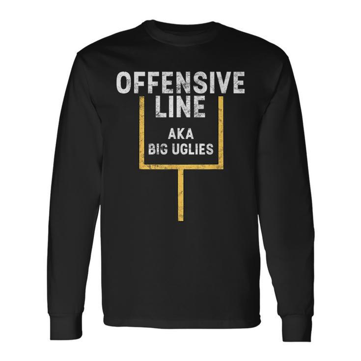 Offensive Lineman Ol Big Nasty Football Long Sleeve T-Shirt