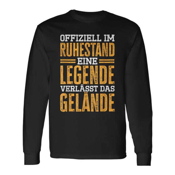 Official Im Ruhestand Eine Legende Verlässt Das Gelände S Langarmshirts Geschenkideen