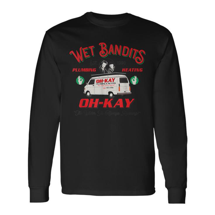 Oh Kay Bandits Plumbing And Wet Heating 90S Retro Long Sleeve T-Shirt