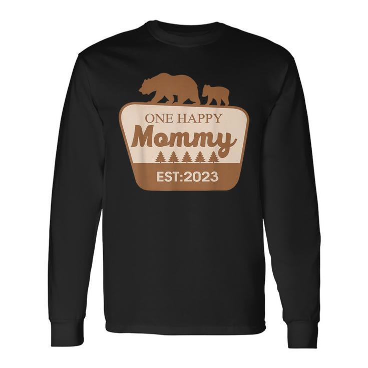 One Happy Mommy Happy Camper Matching Family Birthday Long Sleeve T-Shirt