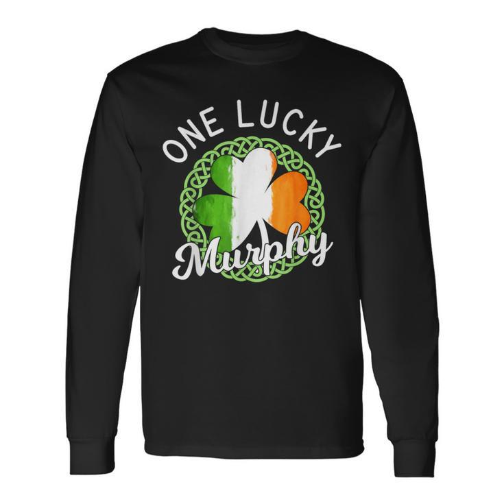 One Lucky Murphy Irish Family Name Long Sleeve T-Shirt