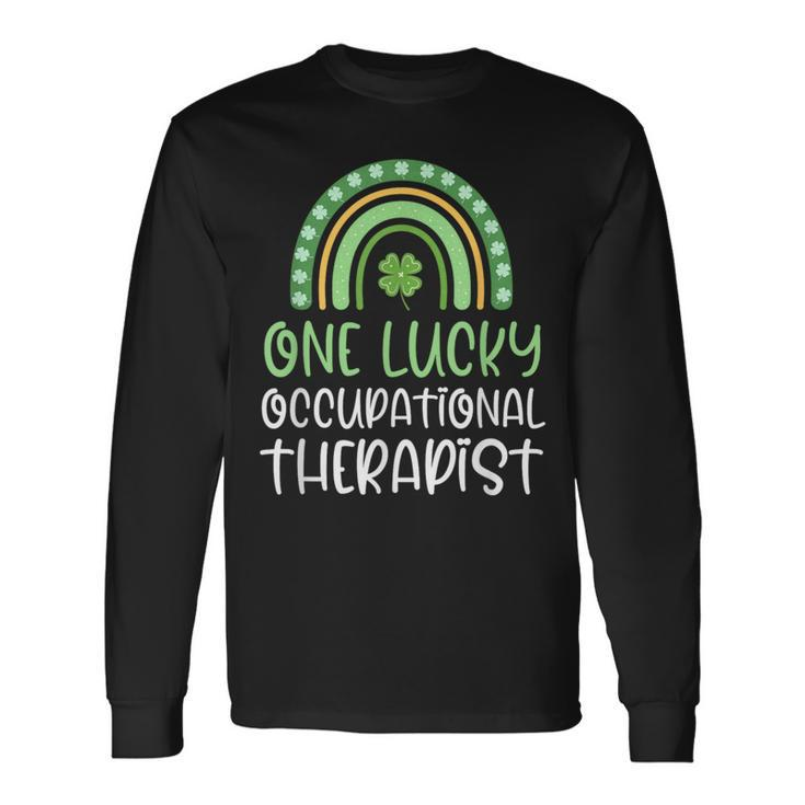 One Lucky Occupational Therapist St Patrick's Day Therapy Ot Long Sleeve T-Shirt Gifts ideas