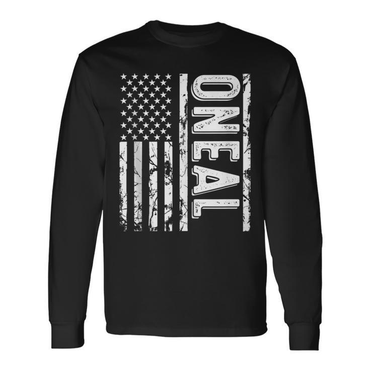 Oneal Last Name Surname Team Oneal Family Reunion Long Sleeve T-Shirt