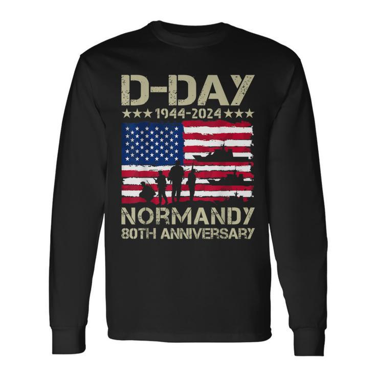 Operation Overlord 1944 D-Day 2024 80Th Anniversary Normandy Long Sleeve T-Shirt