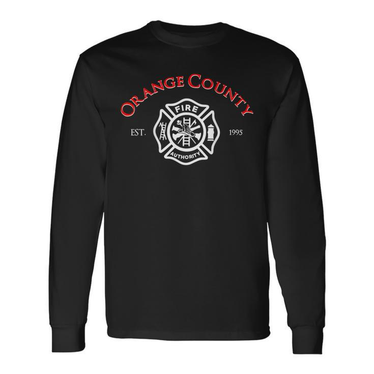 Orange County Fire Authority California Fireman Duty Long Sleeve T-Shirt