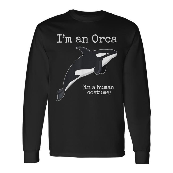 Orca Killer Whale Costume Ich Bin Ein Orca People Costume Langarmshirts Geschenkideen