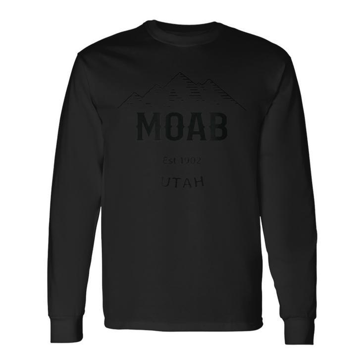 Original Moab Utah Rocky Mountains Graphic Long Sleeve T-Shirt