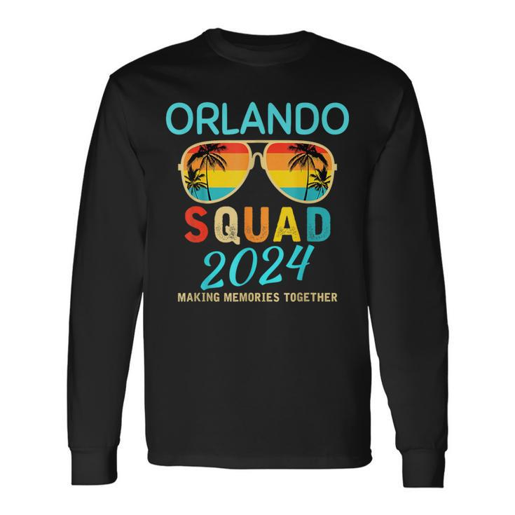 Orlando 2024 Vacation Squad Florida Matching Group Long Sleeve T-Shirt