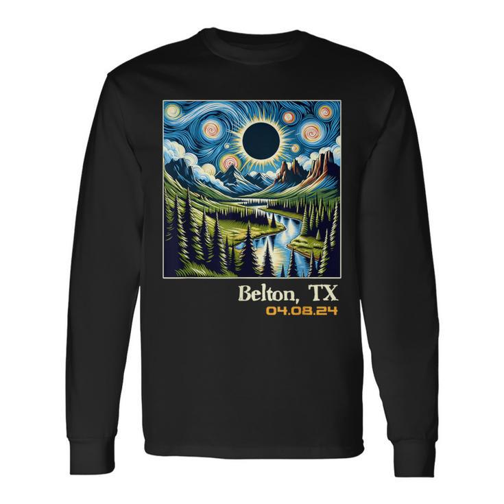 Outdoors Total Solar Eclipse Belton Texas Long Sleeve T-Shirt