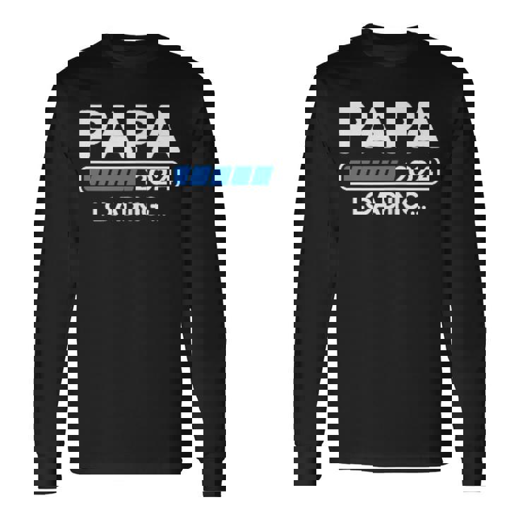 Papa 2024 Cargando Anuncio De Embarazo Soon To Be Papa Camiseta de manga larga