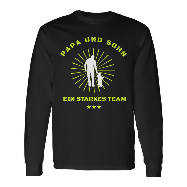 Papa & Sohn Ein Starkes Team Partnerlook Für Beide Langarmshirts Geschenkideen