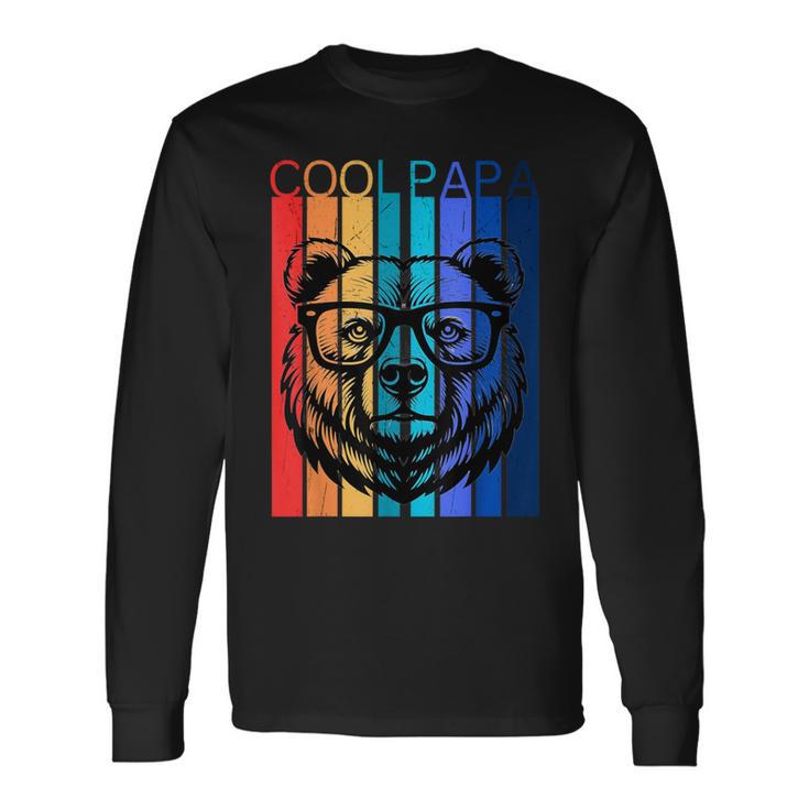 Papa Papa Bär Ehemannater Familieatertag Regenbogen Langarmshirts Geschenkideen