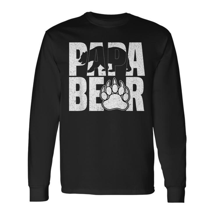 Papa Bärintage Papa Bär Liebhaber Papa Papaatertag Langarmshirts Geschenkideen