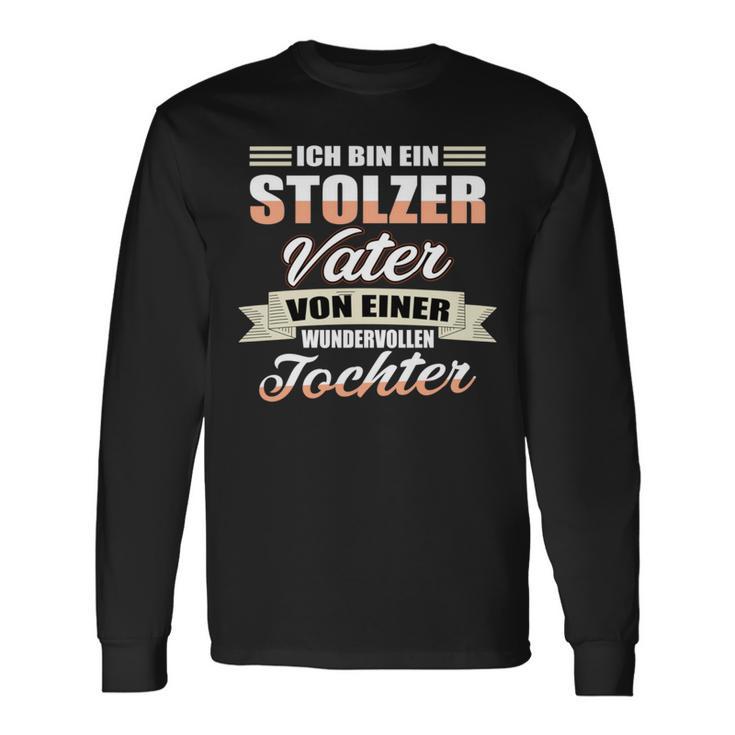 Papa Einer Wundervollen Tochter -Ater Tochter Liebe Langarmshirts Geschenkideen